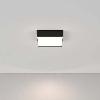 Потолочный светильник 22*22*6 см, LED 24W 4000K Maytoni Technical Zon C032CL-24W4K-SQ-B черный