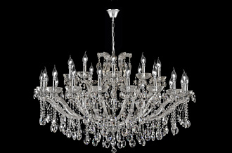 Люстра 120 см, Crystal Lux HOLLYWOOD SP20+10 CHROME Хром/Прозрачный