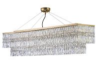 Люстра подвесная *30*26 см, 10*G9*40W, Arti Lampadari Acquaro Acquaro E 1.5.120x30.102 GP, золото