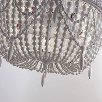 Люстра Anselme White Wood Large Chandelier 50*50*70 см, 5*E14*40W, ImperiumLoft 40.1934-0, Белый