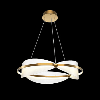 Подвесная люстра 60*60*318 см, LED, 45W, 3000К, Maytoni Breeze MOD281PL-L45BS3K латунный