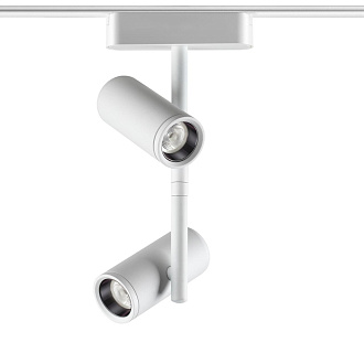 Трековый светильник 11,5*4,2*24,1 см, LED*1*2*8W, 4000 К, Novotech 359107 Smal Shino, белый