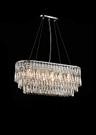 Люстра L800 x W300 x H340 (1200), мм, 6*40W (240W), CHROME (Хром) NewRgy NW075-L800*W300*H340 CHROME OVAL