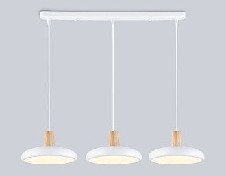 Светильник светодиодный подвесной 55*20*80- см, **W, 3000-6000K, Ambrella Light Comfort FL4840, белый , дерево