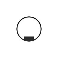 Бра 5*40*40 см, LED, 23W, 3000К-4000К, Maytoni Rim MOD058WL-L25BK черный