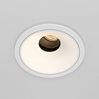 Встраиваемый светильник 8,3*7 см, LED*10W, 3000 К, Wise DL057-10W3K-W Maytoni Downlight, Белый, вр 7,8 см