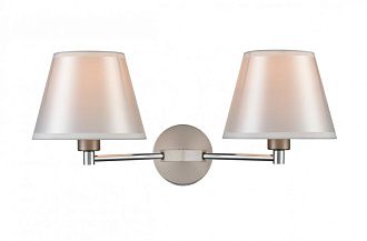 Бра 41*28*20 см, 2*E14 сатин никель Vele Luce Adele VL4003W02