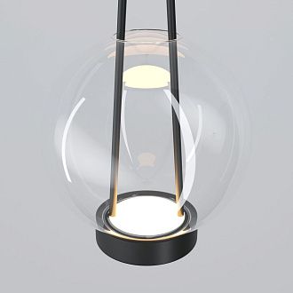 Подвесной светильник 20*20*40-120 см, LED*15W, 3000K, Eurosvet Frasco 50267/1 LED, черный, a069346