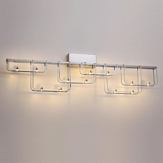 Настенный светильник 85**-21,5 см, 24*LED*12W, 3000K, Odeon Light ZAHA 7059/12WL, хром