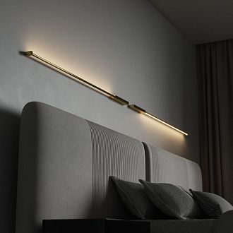 Светильник настенный светодиодный 148 см, 20W, 3000K, Elektrostandard Alto LED 40133/LED, латунь