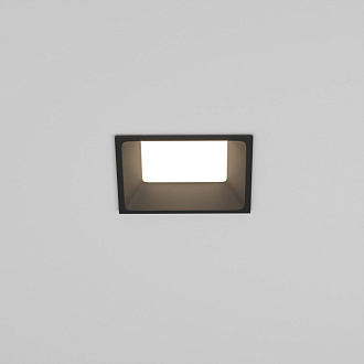 Встраиваемый светильник Downlight 8*8*4,5 см, 8W, 3000-4000-6000K 120° Maytoni Technical Okno DL056-8W3-4-6K-B черный, вр 8*8 см
