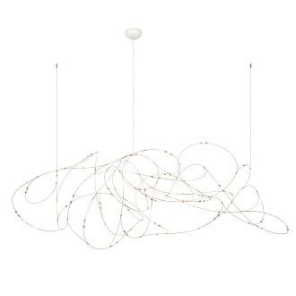 Подвесной светильник 100*180*80 см, 31*LED*0,5W 3000K LOFT IT Flock of Light 10309/31 бронза, белый