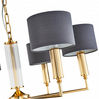 Подвесная люстра Favourite Laciness 2609-6P, D660*H300/1350, золото