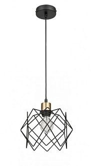 Подвесной светильник  24*145 см, 1*E27 черный, золото Vele Luce Scheletro VL6392P01
