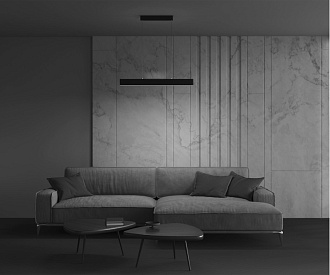 Светильник LED 91 см, 23W, 4000K Maytoni Step P010PL-L23B4K, черный