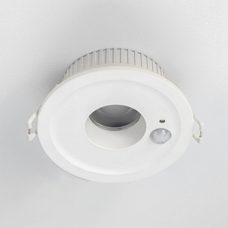 Встраиваемый светильник с датчиком движения 9 см, 5W, 4000K, Citilux SIGMA CLD00305S LED, белый, вр 8 см