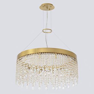 Подвесная люстра 60 см, Crystal Lux AQUA SP12, латунь