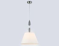 Подвесная люстра с абажуром **50- см, 1*E27*40W, K, Ambrella Light High Light LH75250, cатин никель