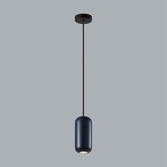 Подвес 7,6*7,6*120 см, 1 GU10*4W, Odeon Light Cocoon, черный 5060/1C