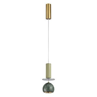 Светильник 10 см, 4W, 3000K, Odeon Light 5475/4L, латунь-мрамор