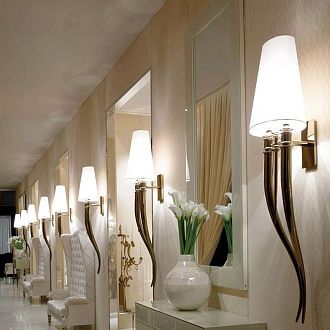 Бра Crystal Light Brunilde Ipe Cavalli H92 Silver/Black 32*32*32 см, 2*E27*60W, ImperiumLoft 44.198, Серебристый
