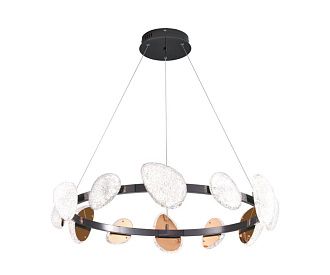 Подвесная люстра 80 см, 72W, 4000K, Kink Light Юнни 07693-12A,29, черный