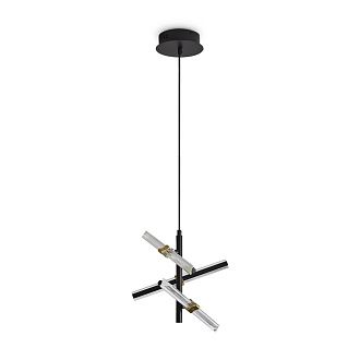 Подвесной светильник 13,5*13,5*43-193 см, LED*10W, 2700K, Freya Brilliance FR5557PL-L14B, Черный