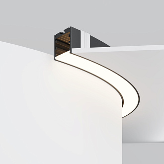 Радиусный профиль ALM-3535R-B-D-90°-0.8M 3,5*3,5*65,58 см, Maytoni Led Strip черный