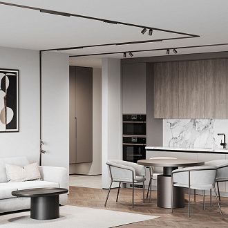 Трековый светильник магнитный 46*2*3 см, LED, 20W, 3000K, Elektrostandard Line Magnetic 85529/01, титан