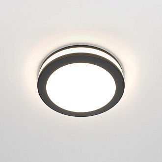 Встраиваемый светильник 8 см, 7W, 3000К, IP20, 450 Lm Maytoni Phanton DL303-L7B, черный