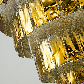 Подвесная люстра Favourite Midas 3017-12P, D610*H885/1860, золотой латуни стеклянный декор выполнен по муранской технологии с частичным золочением