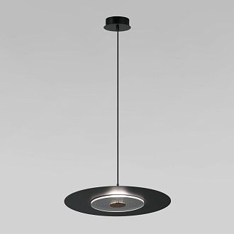 Подвесной светильник 40*40*12-112 см, LED*4W, 4000K, Eurosvet Kontur 40030/1 LED, черный, a069226