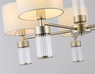 Люстра с абажурами на штанге **74- см, 5*E14*40W, K, Ambrella Light High Light LH71301, золото