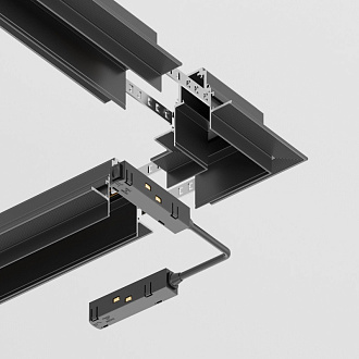 Комплектующие для встраиваемой трековой системы Maytoni Technical Magnetic track system S35 TRA004CL-22B черныйIP 20