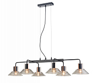 Подвесной светильник 50*105*100 см, 6*E27 черный, медь Vele Luce Intrigo VL5822P06