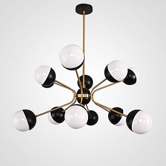 Люстра на штанге Rewire Custom Orb Chandelier in 1950 80*80*100 см, 12*LED*25W, ImperiumLoft 40.1328.MT.20.CH, Латунь