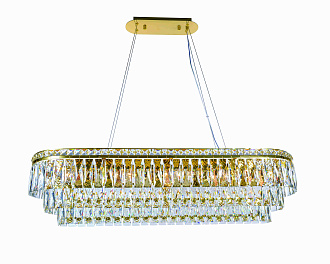 Люстра 1000*300*360, 10*E14, 40W NewRgy Cristallo 2785E/10A GOLD+CLEAR, Золото+прозрачный
