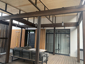 Уличный настенный светильник Odeon Light Dunes 4834/1W, черный