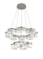 Люстра Ø700 (450) x H1200, мм, 72W 3000-6500K, BRUSHED GREY (МАТОВО-СЕРЫЙ) NewRgy 3450/8+4 BRUSHED GREY