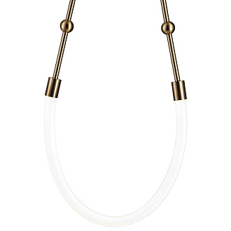 Подвесной светильник 398*60 мм, 1*LED 13W 3000-6500K бронза Indigo Corda V000062L, 14010/1P Brass