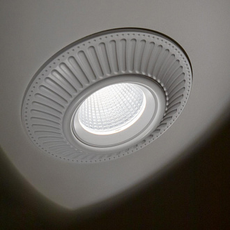 LED светильник 10 см, 7W, 3500K, Citilux Дзета CLD042NW0, белый полимер, вр 8 см
