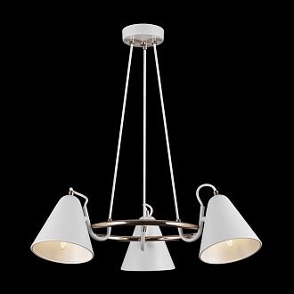 Подвесной светильник *58*19,5-60 см, 3*E14*40W, Freya Falke Market FR8001PL-03WG, Белый с Золотом