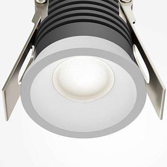 Встраиваемый светильник 3,9*3,9*5,1 см, LED, 7W, 4000К, Maytoni Technical MINI DL059-7W4K-W белый, вр 3,5 см