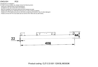 Светильник трековый магнитный Crystal Lux SPACE CLT 0.33 001 12W BL M3000K Черный