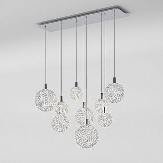 Подвесной cветильник 111,5*23*150- см, *LED*45W, 3000K, Eurosvet Gemini, 90353/9 хром, 4690389210129