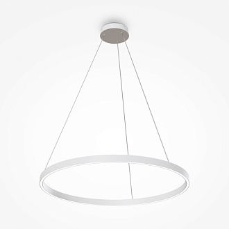 Подвесной светильник 80*127,5 см, LED, 51W, 3000К-4000К, Maytoni Rim MOD058PL-L42WK белый