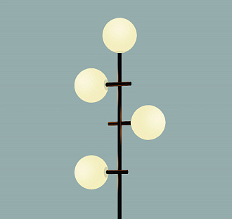 Торшер 22*27*147,5 см, G4 * 4 20W,  Mantra Cellar 7639, черный