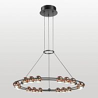 Люстра подвесная *65*35-180 см, 18*LED*3W, 3000K, Lussole Taylor LSP-7378, черный
