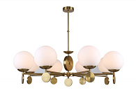 Люстра на штанге Stilfort 2141/05/08P, диаметр 92 см, бронза