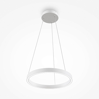 Подвесной светильник 40*127,5 см, LED, 24W, 3000К-4000К, Maytoni Rim MOD058PL-L22WK белый